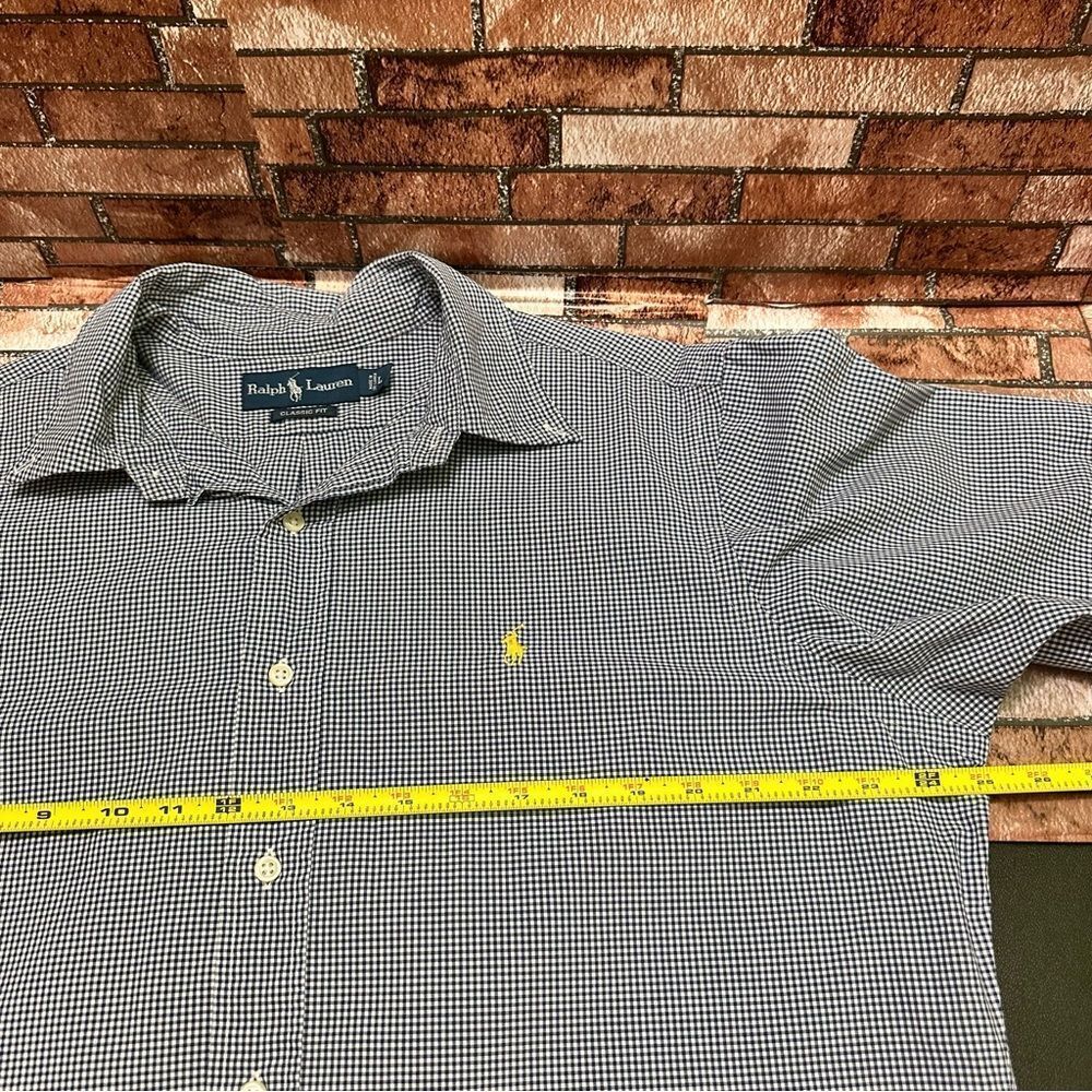 Ralph Lauren Classic Fit Shirt dress Striped short sleeve size L - Picture 3 of 9